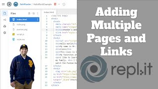 Adding and Links to Pages using HTML Replit [upl. by Okia]