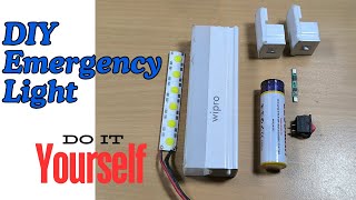 DIY Emergency Light  COB LED Light  Rechargeable Emergency Light  ledlights diy [upl. by Macri]