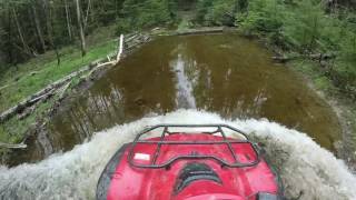 Honda Rincon Mudding GoPro [upl. by Farrington403]