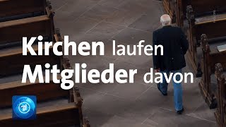 Kirchen haben Hunderttausende Mitglieder verloren [upl. by Siriso]