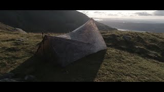 A wildcamp in the Coniston fells with the Trekkertent Stealth 15 DCF [upl. by Bianchi]