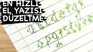 El Yazısı Nasıl Düzeltilir   El Yazısı Güzelleştirme [upl. by Regdor]