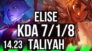 ELISE vs TALIYAH JGL  NA Grandmaster  1423 [upl. by Belamy]