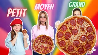 Petit VS Moyen VS Grand FOOD CHALLENGE [upl. by Halonna]