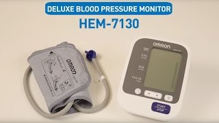 OMRON Upper Arm Blood Pressure Monitor HEM7130 [upl. by Sukul893]