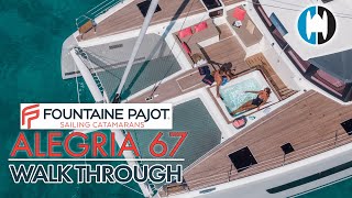 2020 Fountaine Pajot Alegria 67 Sailing Catamaran Walkthrough and First Look [upl. by Ahsyle]