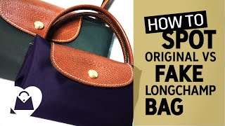 HOW TO 🔍 Spot Original vs Fake Longchamp Bag 👜 Longchamp Le Pliage Tote Bag [upl. by Longfellow423]