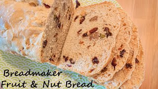 FRUIT amp NUT BREAD recipe using a Breadmaker Breadmaker Recipe  Easy Bread [upl. by Pedroza]