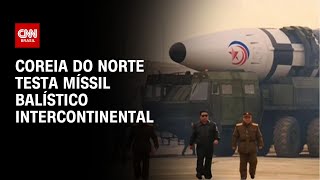 Coreia do Norte testa míssil balístico intercontinental  LIVE CNN [upl. by Amalbena]