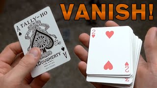 EASY COOL Card Vanish  TUTORIAL Visual Vanish [upl. by Jolene992]