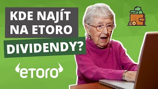 eToro dividendy  kde najít obdržené dividendy na eToro návod 💰 [upl. by Leahcimnoj]