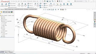 Solidworks tutorial Spring [upl. by Naugan202]