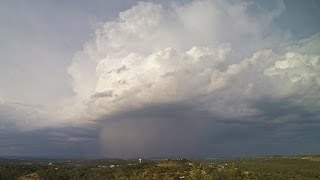 Strong Evening Storms Time Lapse July 25 2016 [upl. by Limber]