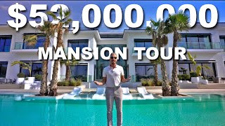 Touring a 52000000 Luxury MEGA MANSION in the DUBAI Hills [upl. by Jackqueline275]