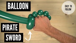 How to Make an Easy Balloon Pirate Sword [upl. by Christa]