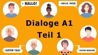 Dialoge A1 Teil 1 Deutsch für Anfänger [upl. by Bebe]