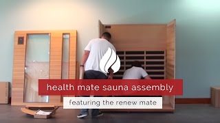 Health Mate Renew Mate Infrared Sauna Assembly [upl. by Magulac]