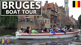 BRUGES │ BELGIUM BRUGES canals boat tour HD NEW [upl. by Mit]