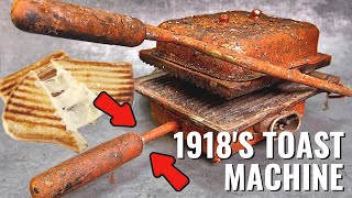 1918s Antique Toast maker Restoration amp Tasting [upl. by Drucy]