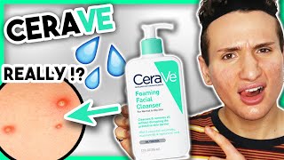 CeraVe FOAMING Facial CLEANSER Review Perfect for OILY ACNE PRONE skin [upl. by Lengel943]