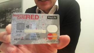 MasterCard Red  Prepaid Kreditkarte von PayLife [upl. by Drhacir187]