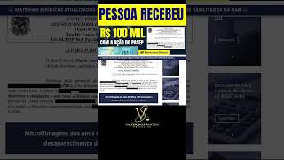 PESSOA QUE RECEBEU MAIS DE R 100 MIL REAIS COM A AÇÃO DO PASEP  TEMA 1150 DO STJ [upl. by Araas]