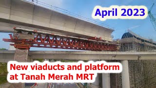 Tanah Merah MRT Station New Platform April 2023 [upl. by Lerej]