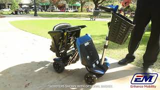 Transformer 4 Wheel Folding Mobility Scooter with Remote Control by Enhance Mobility [upl. by Alleda]