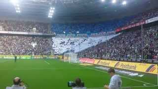 Borussia MGladbach vs Schalke 04  Choreo und Elf vom Niederrhein HD [upl. by Leod629]