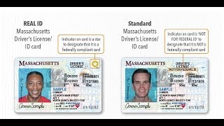 Massachusetts RMV changes Real ID vs Standard ID [upl. by Romanas]