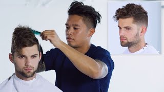 How to Style an Undercut Haircut StepbyStep  Men’s Grooming and Hair  GQ [upl. by Bergwall]