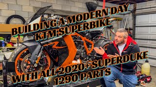 BUILDING A 3RD GEN 1290 SUPERDUKE SWAPPED KTM RC8R [upl. by Enomad]