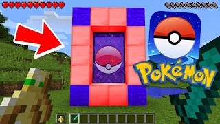 HOW TO MAKE A PORTAL TO THE POKEMON GO DIMENSION  MINECRAFT POKEMON [upl. by Elpmet]