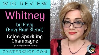 CysterWigs Wig Review Whitney by Envy Color Sparkling Champagne S7E1106 2019 [upl. by Eltsyrhc]