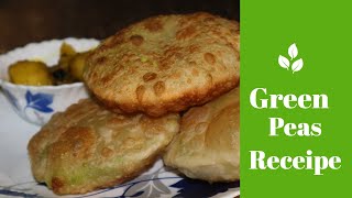 কড়াইশুঁটির কচুরি  Koraishutir Kochuri Recipe  Green Peas Kachori [upl. by Nywles175]