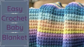 Essentials Baby Blanket  How to Crochet a Fast and Easy Blanket  Beginner Friendly [upl. by Owain820]