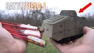 Cheap RCtank BattleField firework mods [upl. by Haggerty]