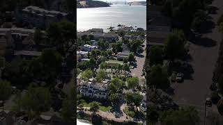 Benicia California downtown in the summertime as seen from a drone [upl. by Warfore]