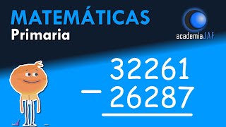 RESTAS CON LLEVADAS de 3 o más cifras  Matemáticas [upl. by Otero]