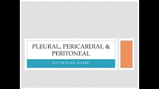 Cytology of pleural pericardial and peritoneal fluid [upl. by Asereht888]