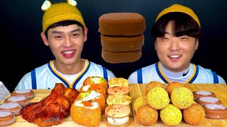 ASMR 봉길이와 친구의 한입만😆 비교먹방 Bonggil With Best Friend Big Bite MuKBang [upl. by Ursulette222]