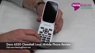 Doro 6520 Clamshell Loud Mobile Phone Review [upl. by Nimajaneb]