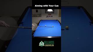 How To Aim With Outside Spin In Pool🤔shorts [upl. by Gavrah]