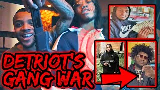 DETROITS GANG WAR CASHGANG vs BANDGANG [upl. by Novello]