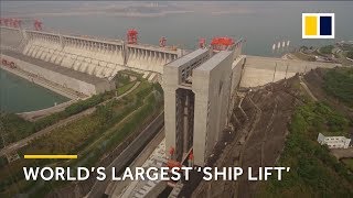 World’s largest ‘ship lift’ in the Three Gorges Dam [upl. by Eslud641]