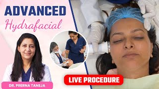 Advanced Hydrafacial Live Procedure  Advantages of Advance Hydrafacial  Clinic Eximus [upl. by Aleciram827]