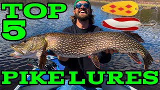 5 Lures Every Pike Angler NEEDS in Their Tackle Box  Top Lures for BIG Pike [upl. by Adon]