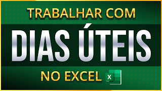 Aprenda Como Trabalhar com DIAS ÚTEIS no Excel Função DIATRABALHOTOTAL e DIATRABALHOTOTALINTL [upl. by Allred]