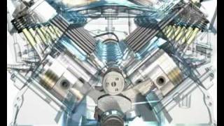 3D animation of a V8 ENGINE [upl. by Eirod]