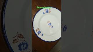 ENAMELWARE DINNER PLATE 🍽 youtubeshorts [upl. by Pish]